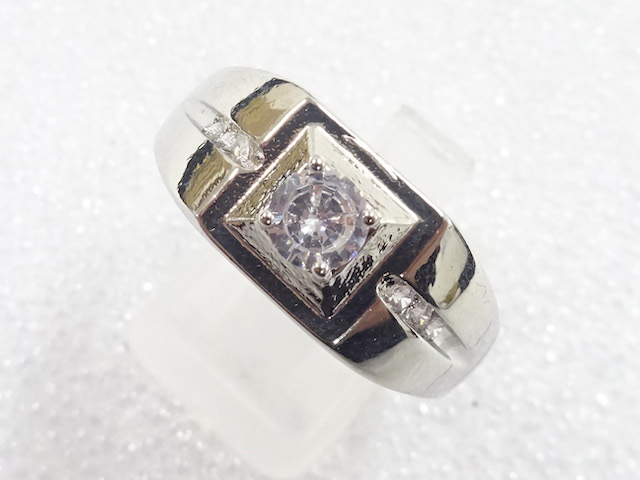 JAPANESE KIMONO / ANTIQUE CRYSTAL RING (SIZE 25)